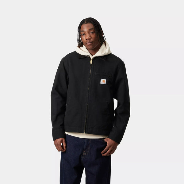 Carhartt Detroit Jacket (Summer) - Black/Black Rinsed