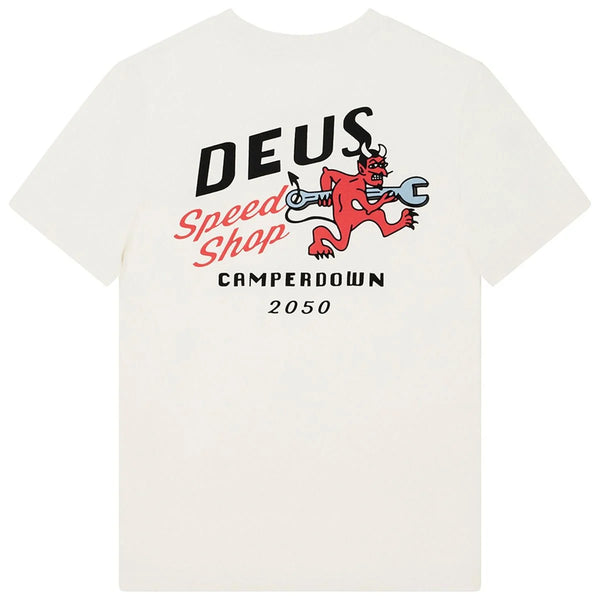Deus Ex Machina Dog Leg Tee - Dirty White