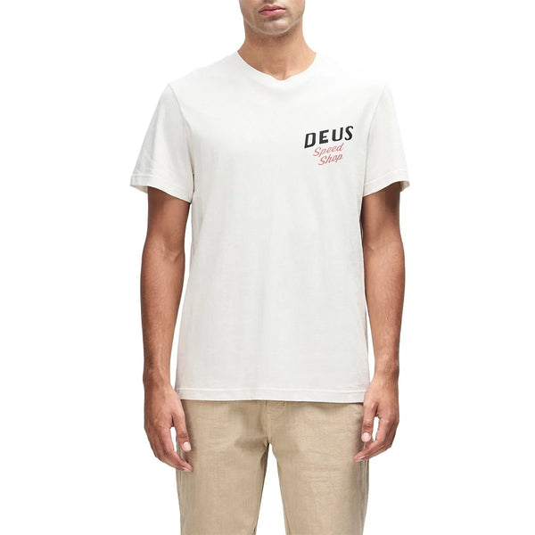 Deus Ex Machina Dog Leg Tee - Dirty White