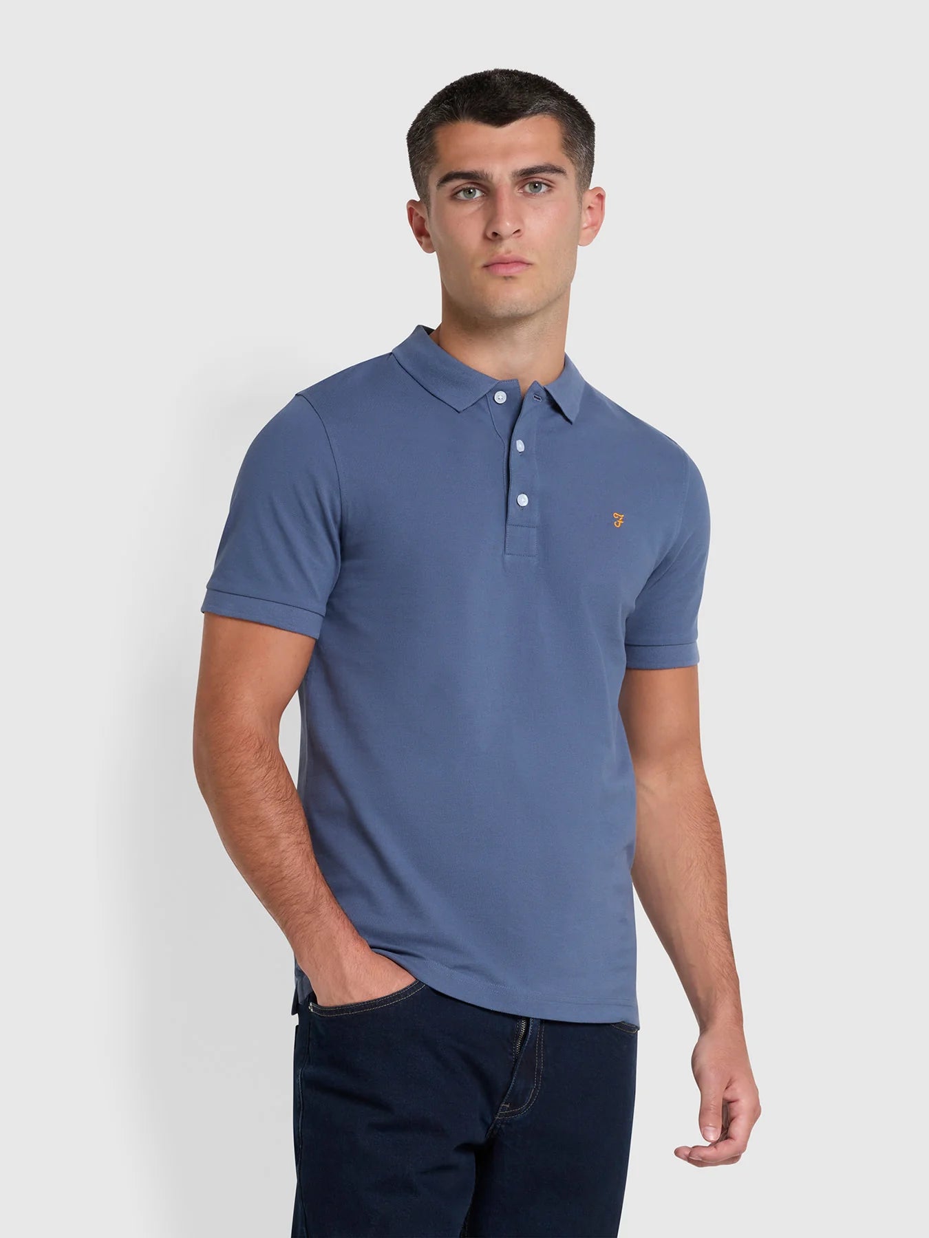 Farah Blanes S/S Polo -River Bed