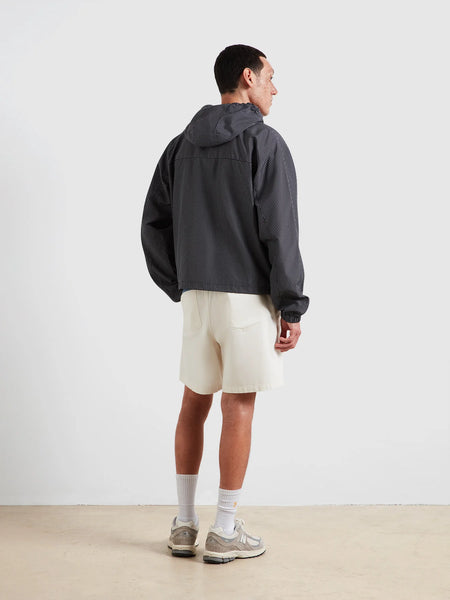 Farah Shenley Check Hooded Jacket - True Navy