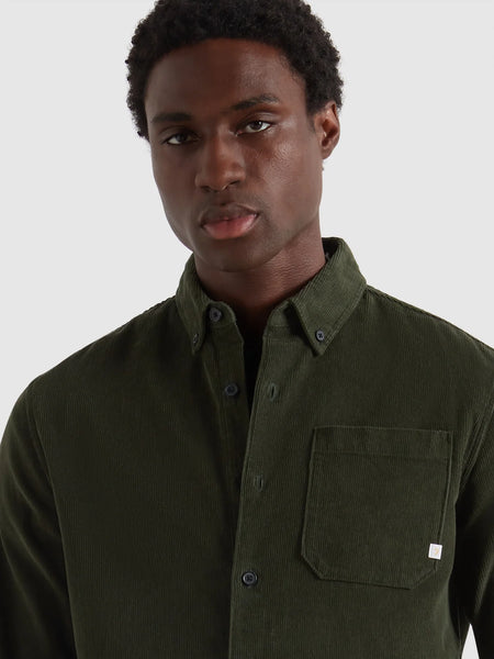 Farah Spencer Cord Shirt - Rosemary