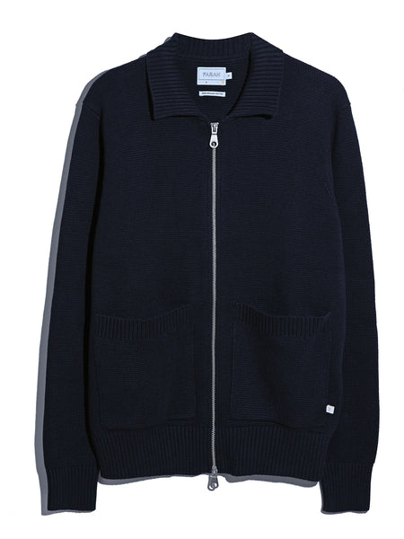 Farah Geller Zip Thru Cardigan - True Navy
