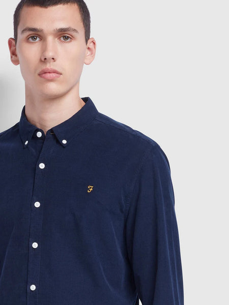 Farah Fontella Cord Shirt - True Navy