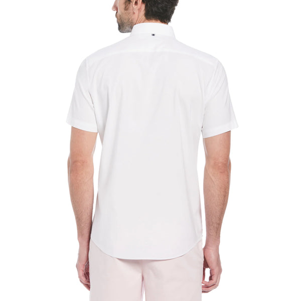 Original Penguin Oxford Stretch S/S Shirt - Bright White