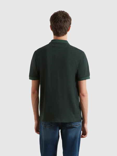 Farah Sefton Textured Polo Shirt - Poplar Green