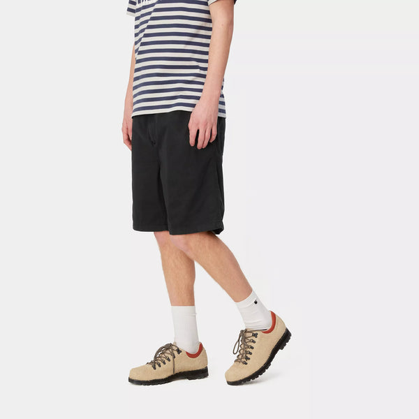 Carhartt Flint Short - Moraga Twill/Black Garment Dyed