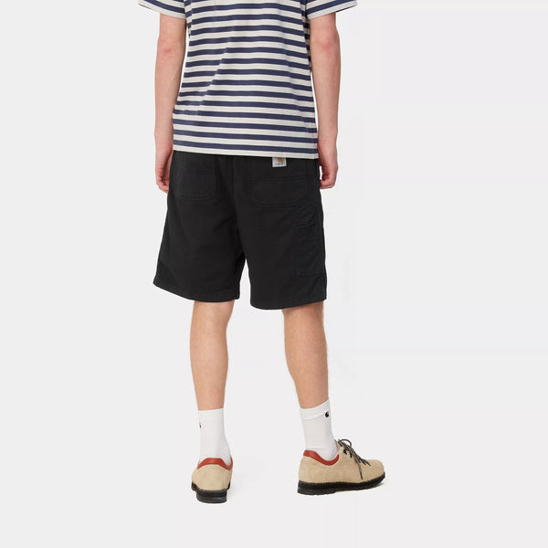 Carhartt Flint Short - Moraga Twill/Black Garment Dyed
