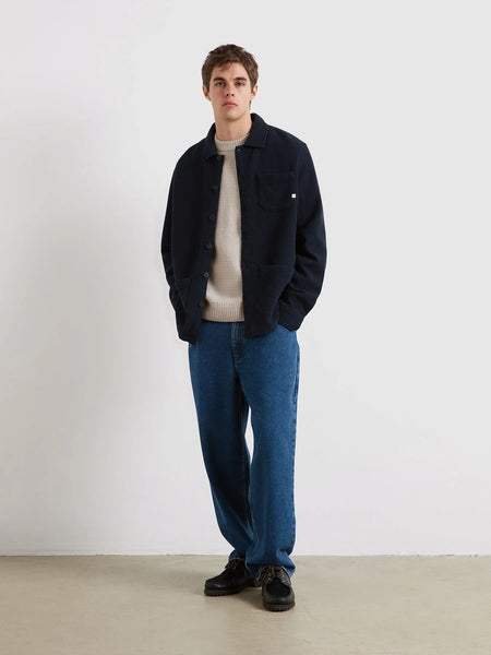 Farah L/S Castlefields Overshirt - True Navy