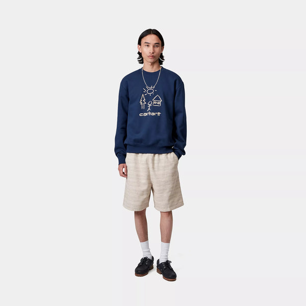 Carhartt Gellar Shorts - Gellar Stripe/Wax Rinse