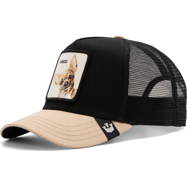 Gooring Bros. The Amigo Trucker Cap - Black/Beige