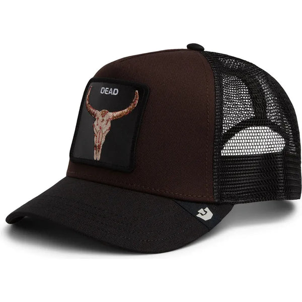 Goorin Bros. Dead Skull Trucker Cap - Black/Brown