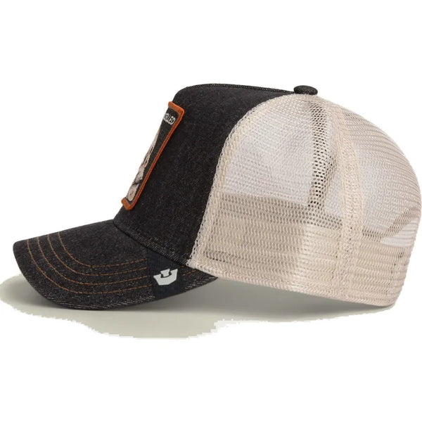 Goorin Bros. Denim Skull Trucker Cap - Dark Denim