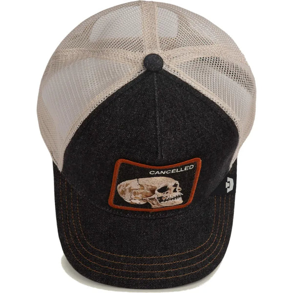 Goorin Bros. Denim Skull Trucker Cap - Dark Denim