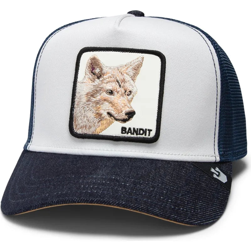 Goorin Bros. The Bandit Coyote Trucker Cap - Grey/Navy