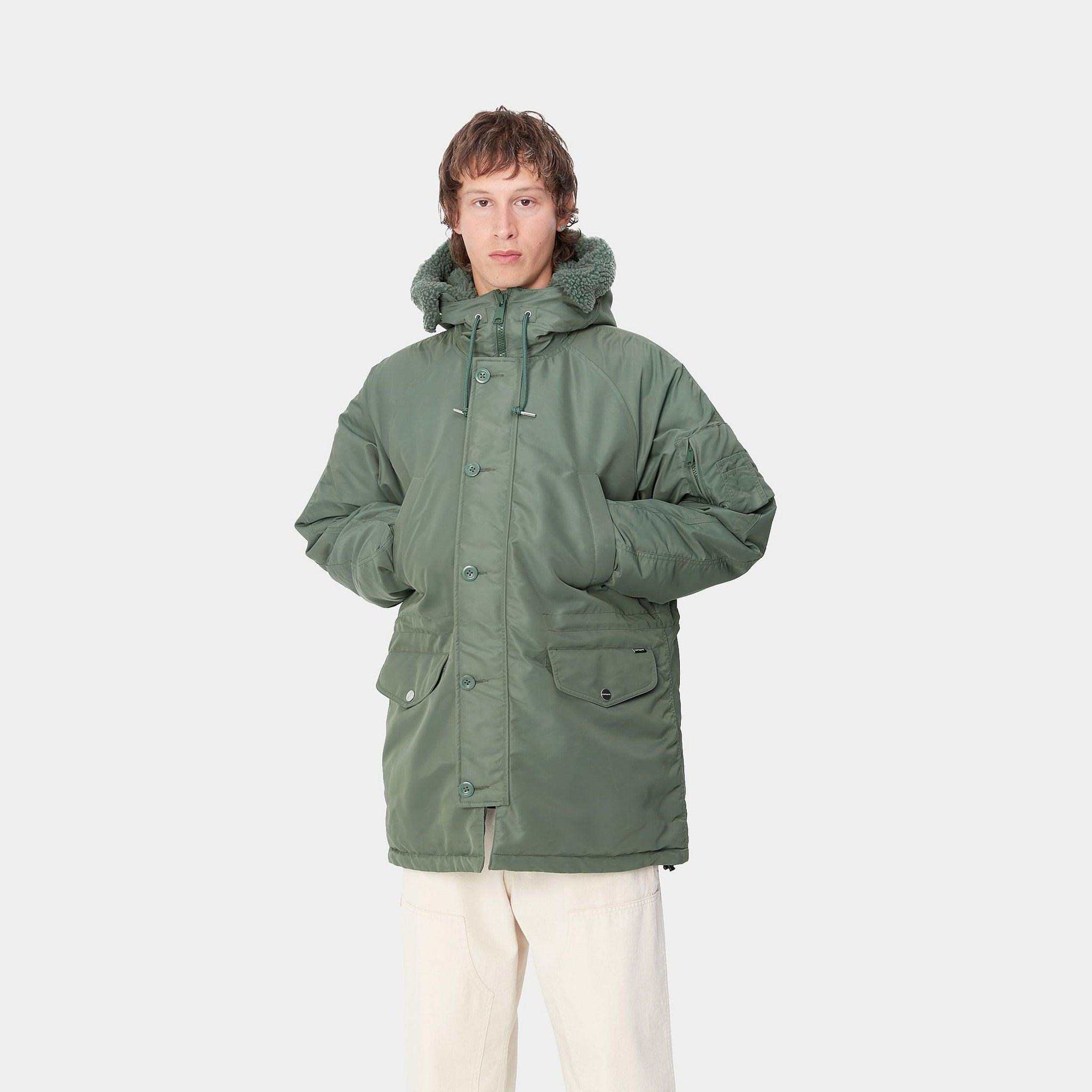 Carhartt Hooded Olten Parka Duck Green Badger Clothing