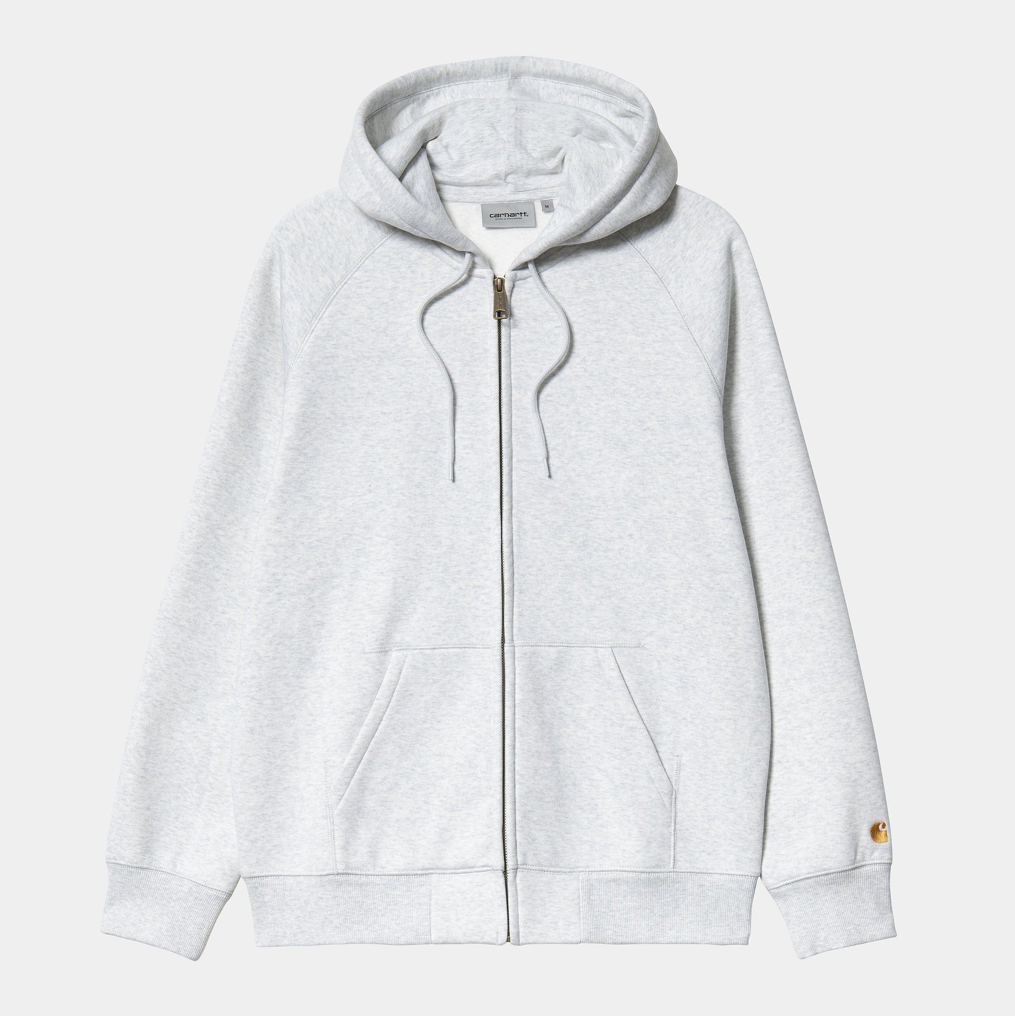 Carhartt Hooded Chase Jacket - Ash Heather/Gold
