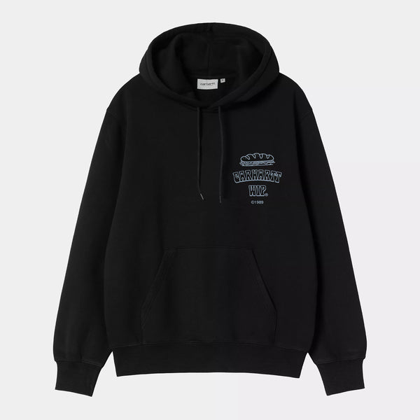 Carhartt Hooded Sandwich Sweat - Black/Blue Fog