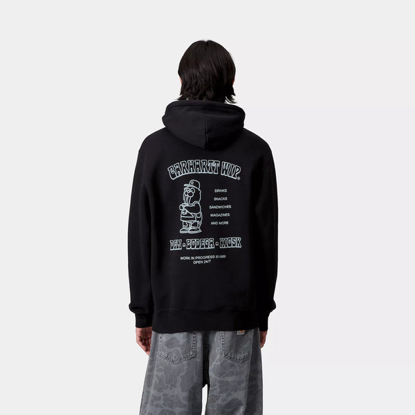 Carhartt Hooded Sandwich Sweat - Black/Blue Fog