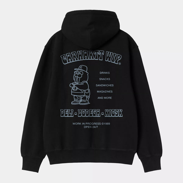 Carhartt Hooded Sandwich Sweat - Black/Blue Fog