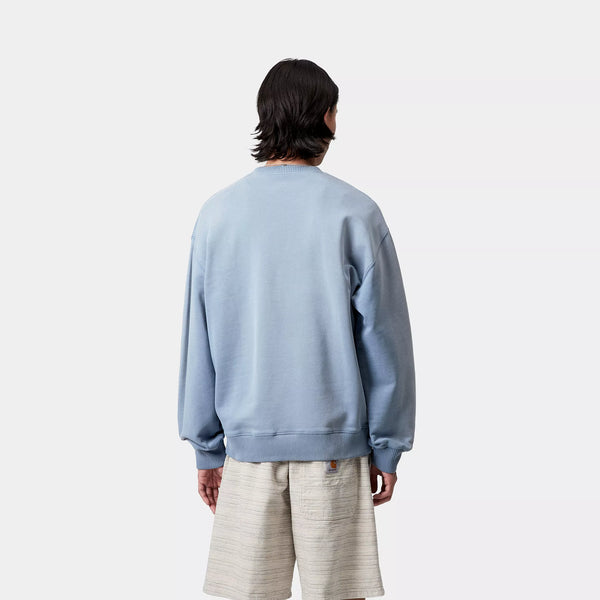 Carhartt Hudson Sweat - Sorrent (Chalk Wash)