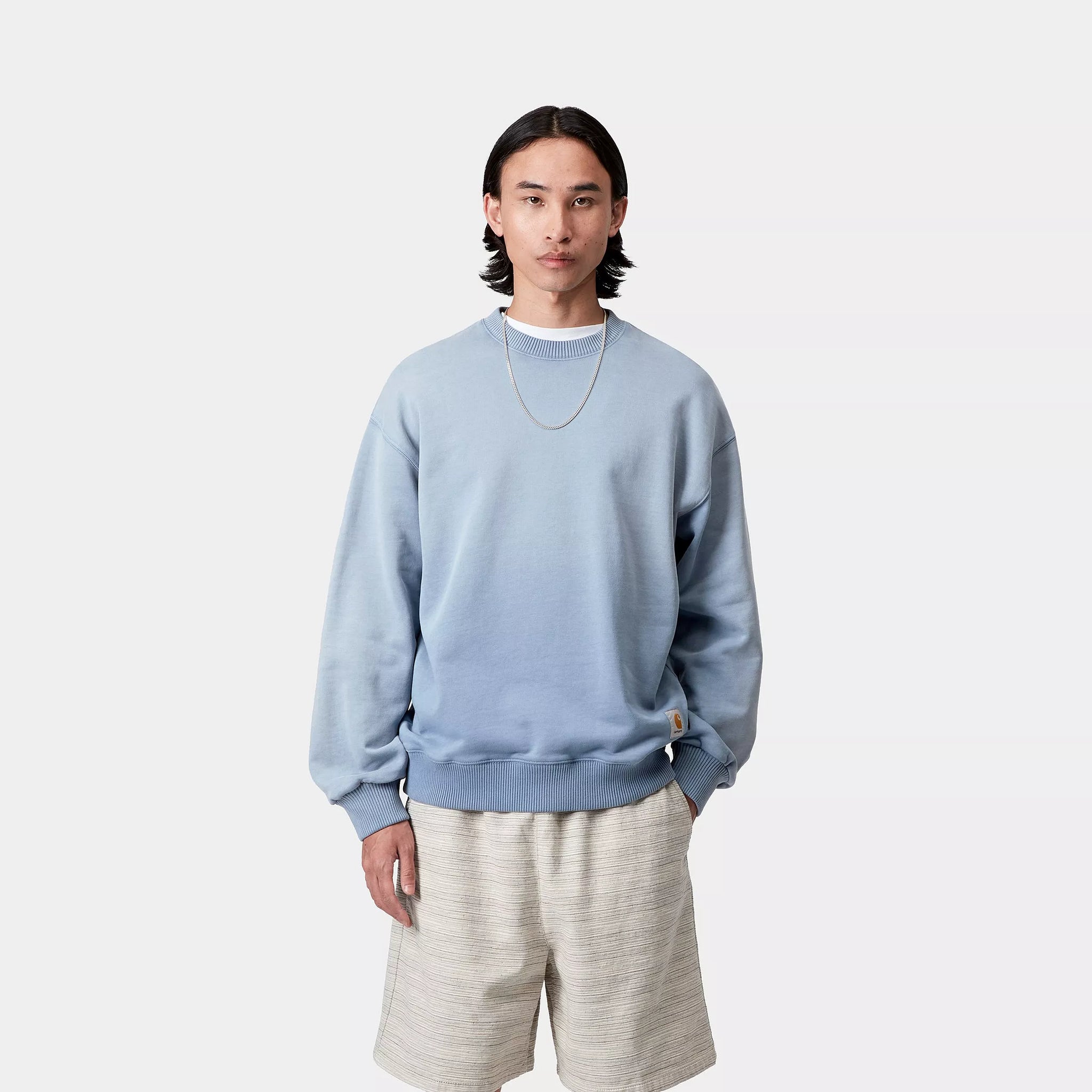 Carhartt Hudson Sweat - Sorrent (Chalk Wash)
