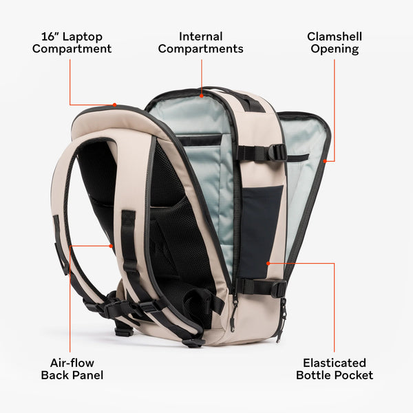 Stubble & Co. Hybrid 20l Backpack - Sand