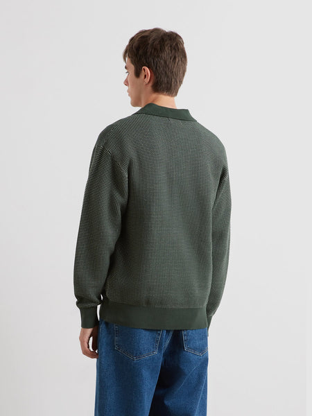 Farah L/S Gateacre Polo Shirt - Poplar Green