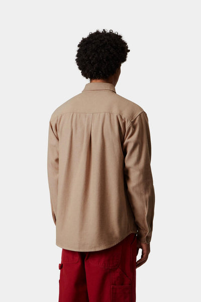 Carhartt WIP L/S Edgar Shirt - Peanut/Wax