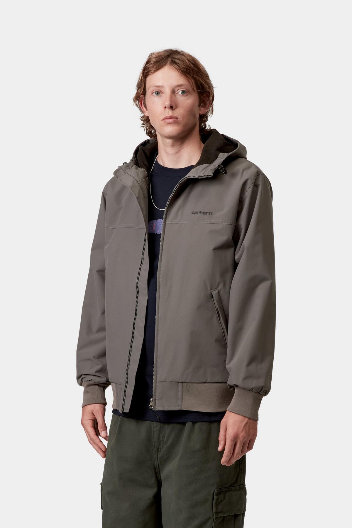 Carhartt WIP Hooded Sail Jacket - Porphyr/Black