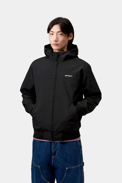 Carhartt WIP Hooded Sail Jacket - Black/White