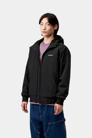 Carhartt WIP Hooded Sail Jacket - Black/White