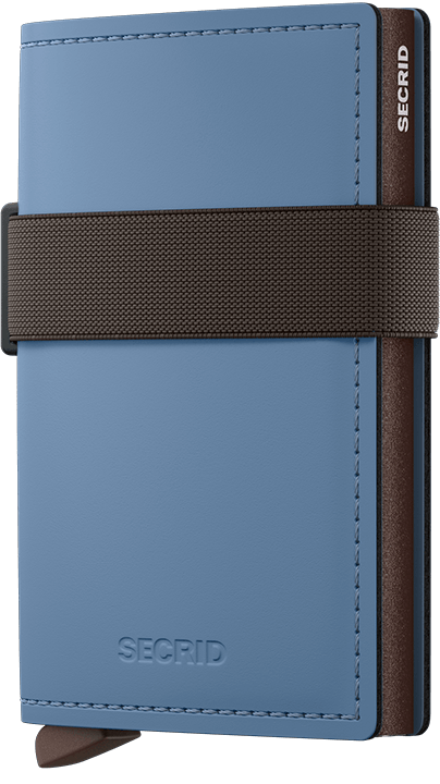 Secrid Band Wallet - Matte Blue/Brown