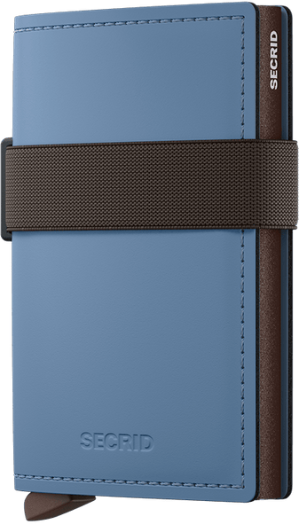 Secrid Band Wallet - Matte Blue/Brown