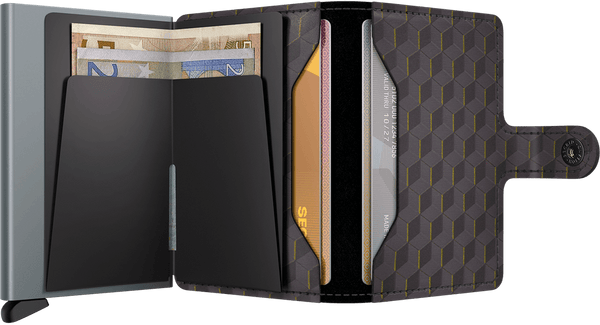 Secrid Mini Wallet Optical - Grey/Yellow