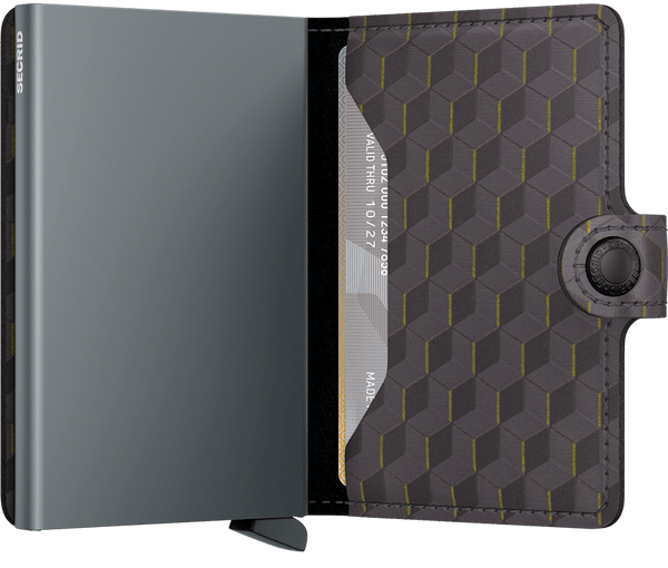 Secrid Mini Wallet Optical - Grey/Yellow