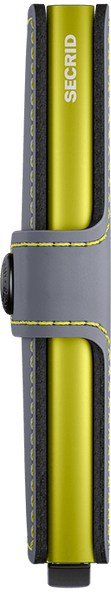 Secrid Mini Wallet Matte - Grey/Lime