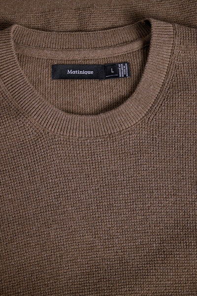 Matinique Malagoon Crew Knit - Morel Melange