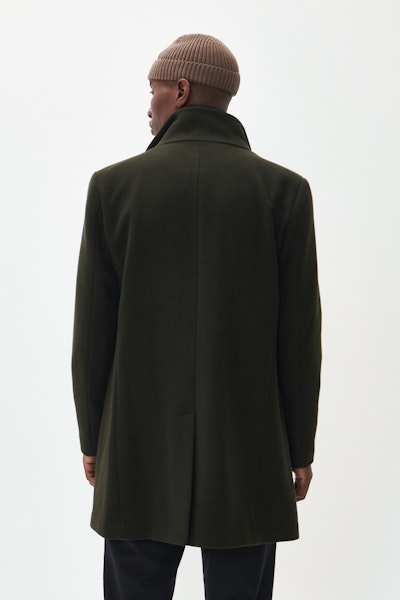 Matinique Harvey N Wool Coat - Forest Night
