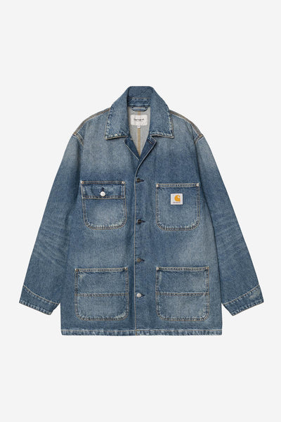 Carhartt WIP Aden Chore Coat - Blue Grind Wash