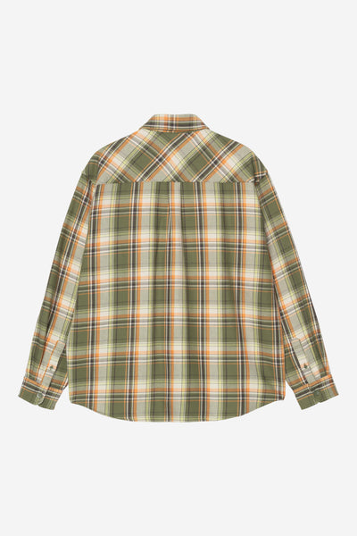 Carhartt WIP Tunick L/S Shirt - Tunick Check/Dollar Green