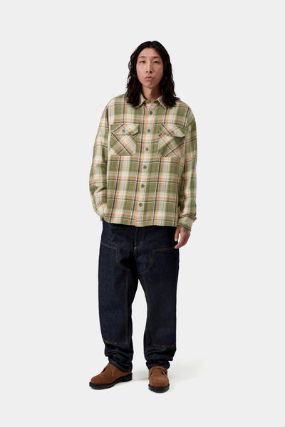 Carhartt WIP Tunick L/S Shirt - Tunick Check/Dollar Green