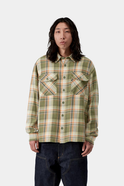 Carhartt WIP Tunick L/S Shirt - Tunick Check/Dollar Green