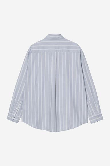Carhartt WIP L/S Beale Shirt - Beale Stripe/Gentle Blue/White