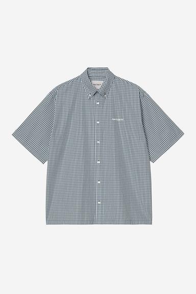 Carhartt WIP S/S Groff Shirt - Groff Check/Blue River