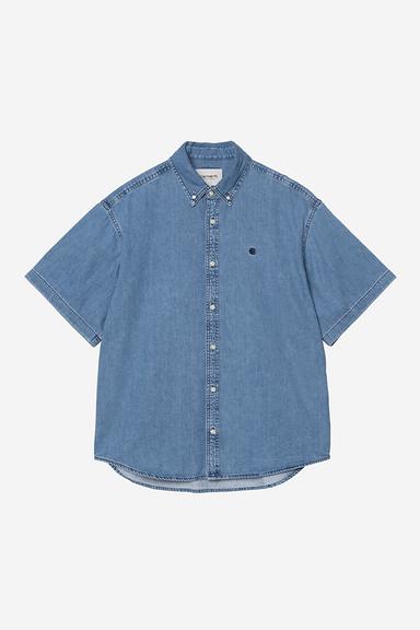 Carhartt WIP Lucas S/S Shirt - Blue Stone Wash