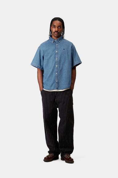 Carhartt WIP Lucas S/S Shirt - Blue Stone Wash