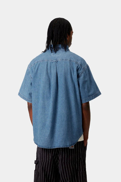 Carhartt WIP Lucas S/S Shirt - Blue Stone Wash