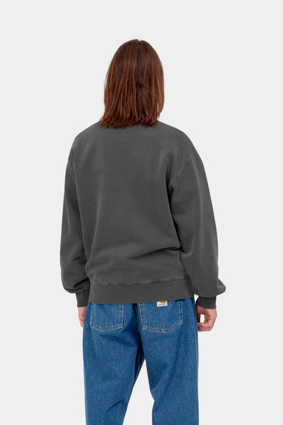Carhartt WIP Nelson Sweatshirt - Black Garment Dyed