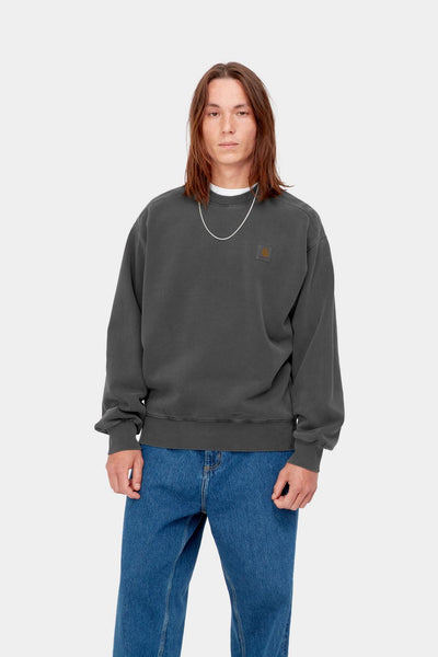 Carhartt WIP Nelson Sweatshirt - Black Garment Dyed